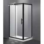 Shower Box - Glow Series 2 Sides (1200x900x1900mm) Black
